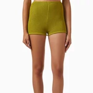 Good American Lime Green Athletic Shorts